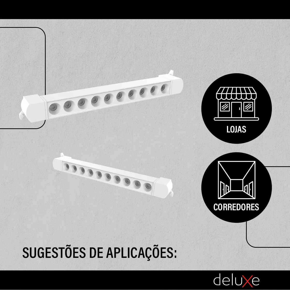 TESTE Spot Led Trilho Authentic Dots 20w 6500k Branco Fosco Deluxe