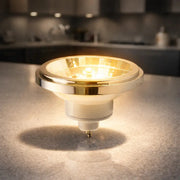 TESTE Lampada Led Ar111 12w 2700k Branco Quente Gu10 24 Graus 110v/220v Branco Cod: Alut002000 Alut By Avant