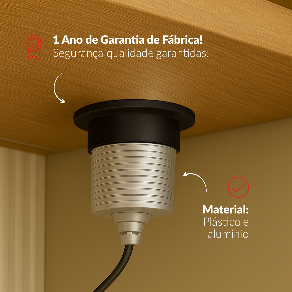 Torre 3 Tomadas Houdini Embutir 16A Automática Prata Avant