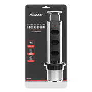 Torre 3 Tomadas Houdini Embutir 16A Automática Prata Avant