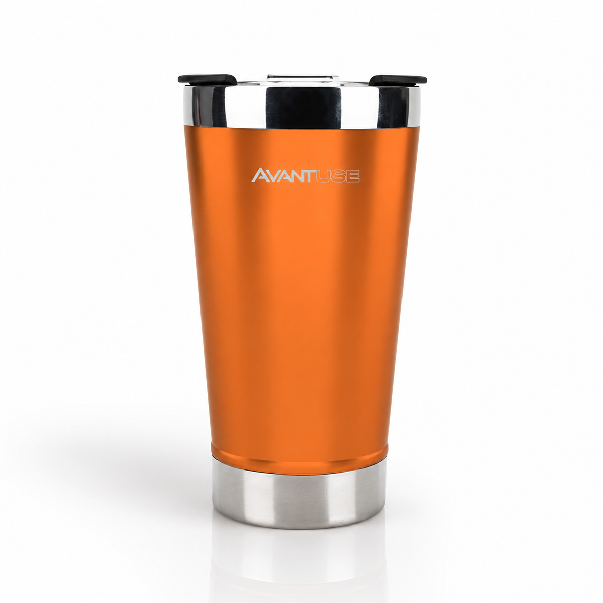 Copo Térmico Class com tampa 473ml Laranja Aço Inox Gela por até 6h Cod: 292074109 Avant Use