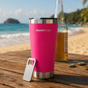 Copo Térmico Class com tampa 473ml Rosa Aço Inox Gela por até 6h Cod: 292075502 Avant Use