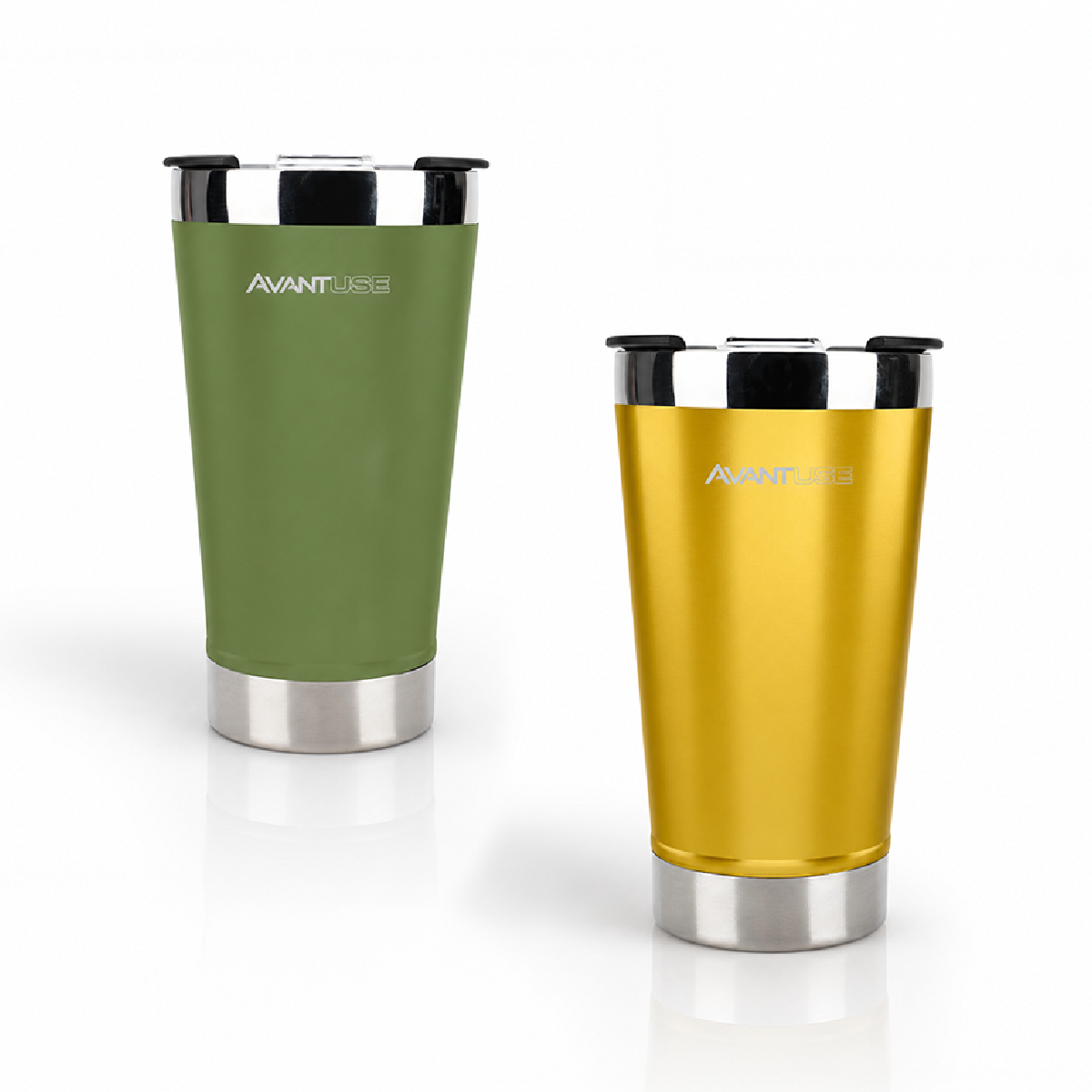 Copo Térmico Class com tampa 473ml Verde Aço Inox Gela por até 6h Cod: 292075304 Avant Use
