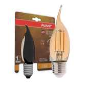 Lampada Led Vela Filamento Chama 2w 2200k Branco Quente E27 110v/220v Avant