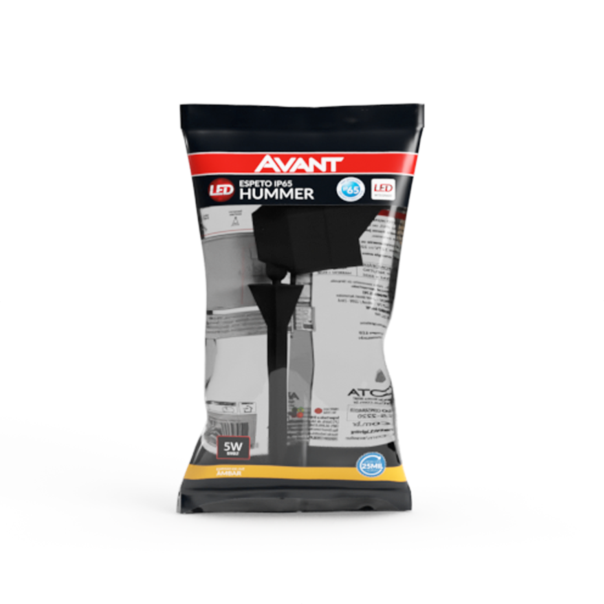 Espeto de Jardim Hummer 5W Luz Âmbar Bivolt IP65 Avant