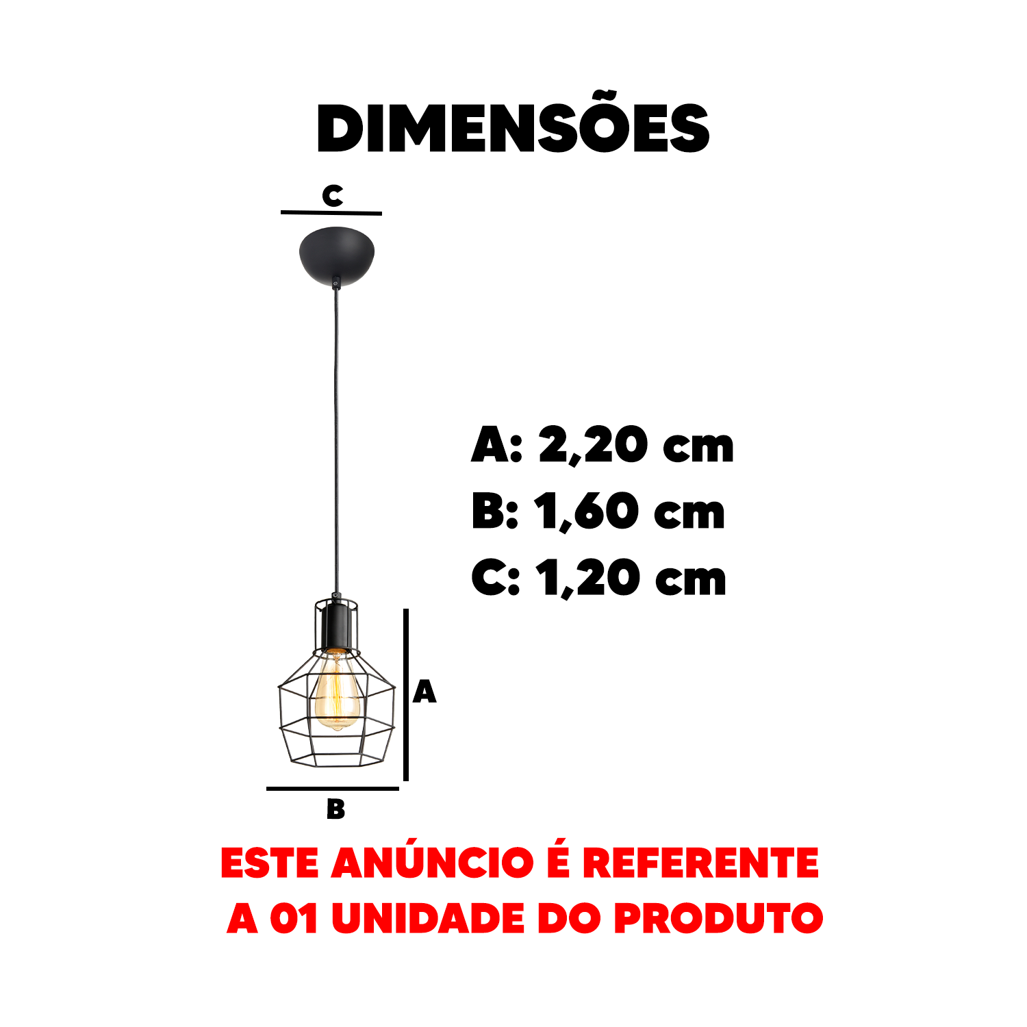 Pendente Led Adhara 3xE27 Preto Em Aço Avant