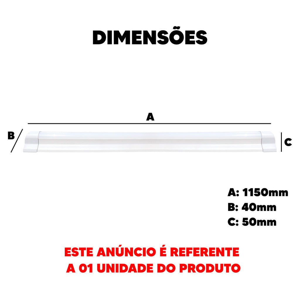Lampada Tubular led Link Ho 20w 6500k Bivolt Ip20 Br Avant