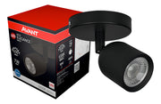Spot Elegance Sobrepor 7W 6500k Branco Frio 110/220v Bivolt Preto Avant
