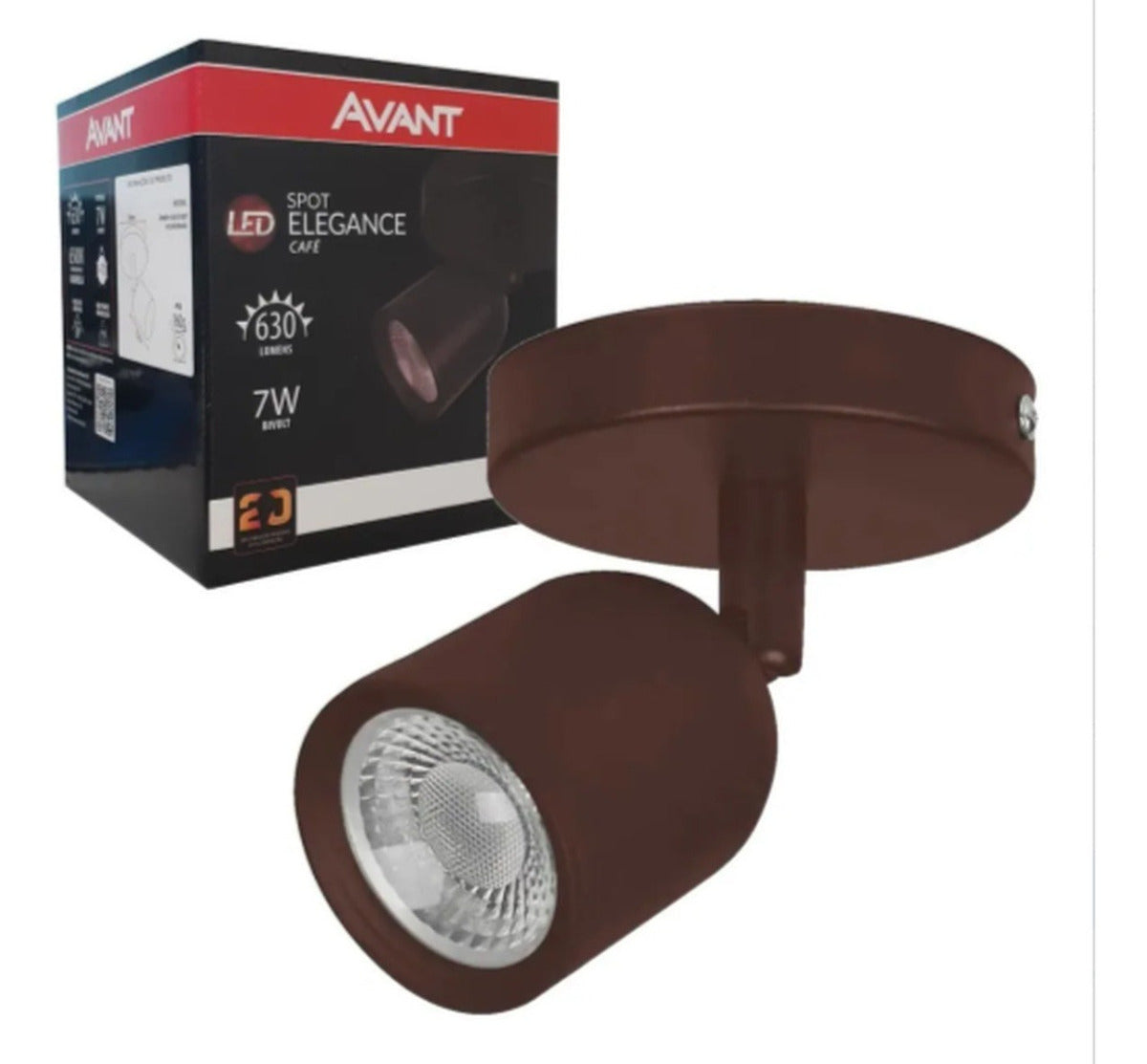Spot Led Elegance 7w 6500K 110v/220v Cafe Avant