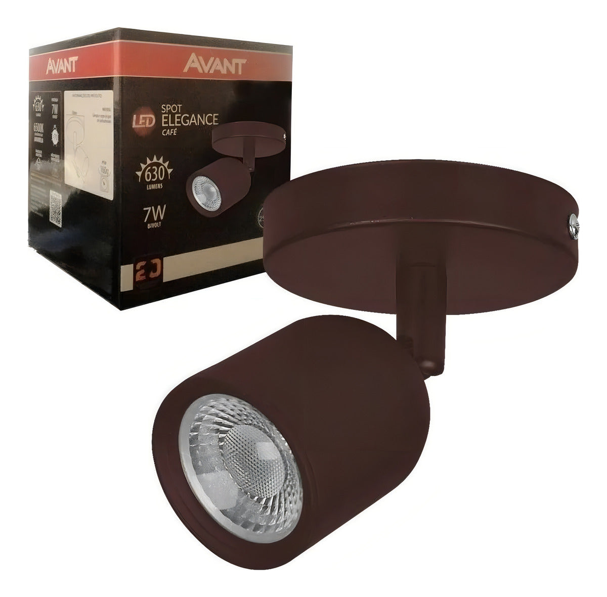 Spot Led Elegance 7w 6500K 110v/220v Cafe Avant