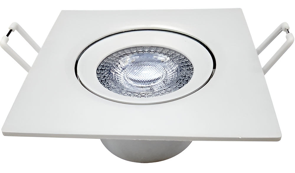 Spot Led Authentic Embutir 7w 6500k Branco Frio 11,8cm Bivolt Quadrado Branco Avant