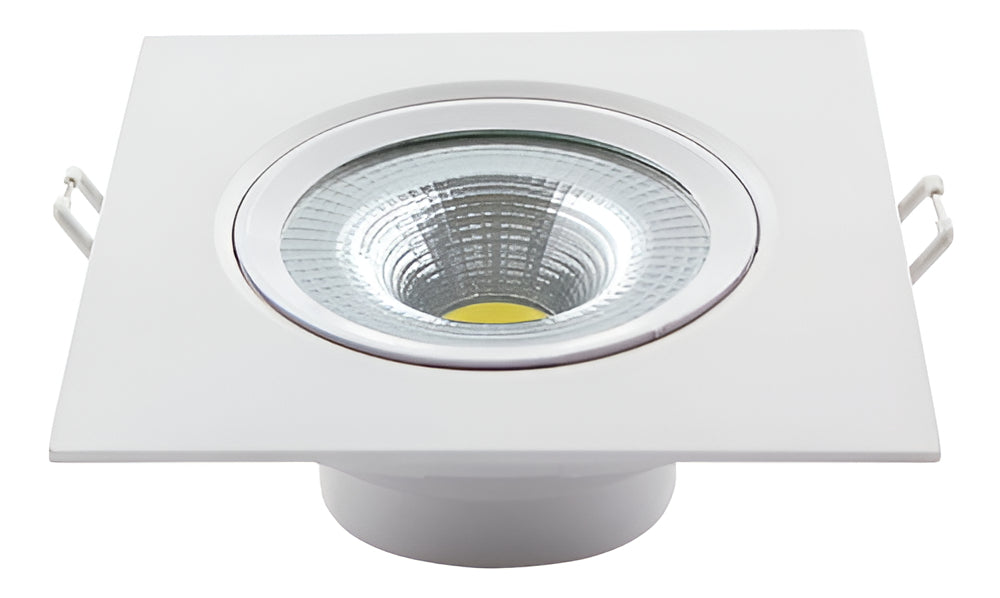 Spot Led Authentic Embutir 7w 6500k Branco Frio 11,8cm Bivolt Quadrado Branco Avant