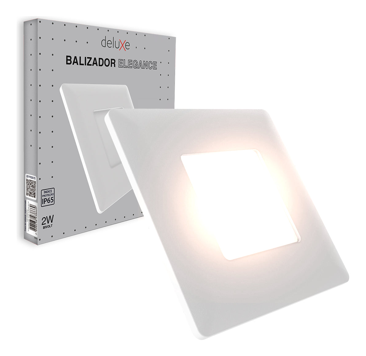 Balizador Elegance 4x4 2W 3000k Branco Quente Bivolt IP65 Branco Avant