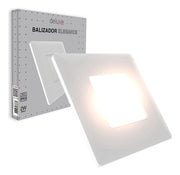 Balizador Elegance 4x4 2W 3000k Branco Quente Bivolt IP65 Branco Avant