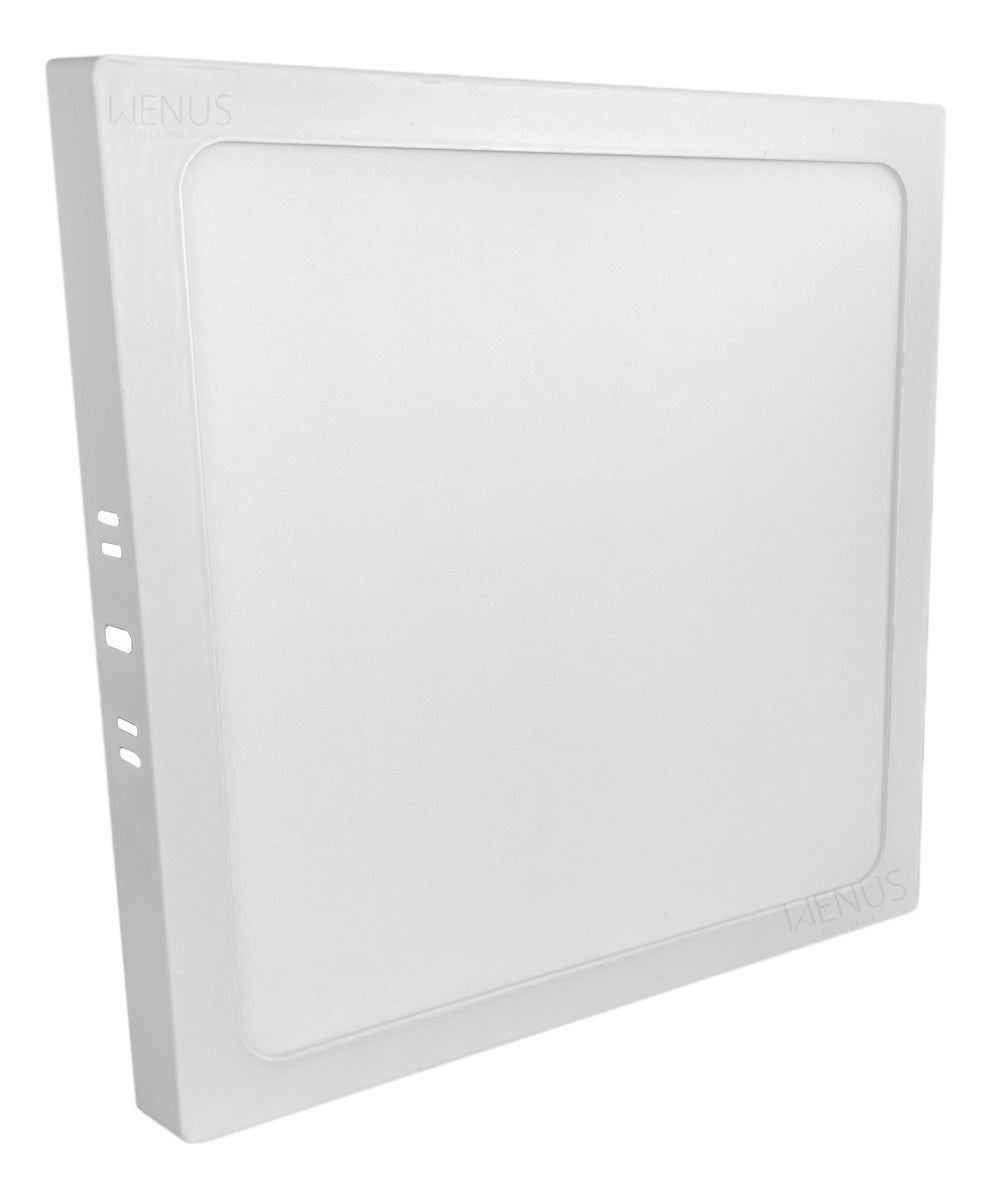 Painel Plafon Alumínio Sobrepor 18W 4000k Branco Neutro 22cm Bivolt Quadrado Avant
