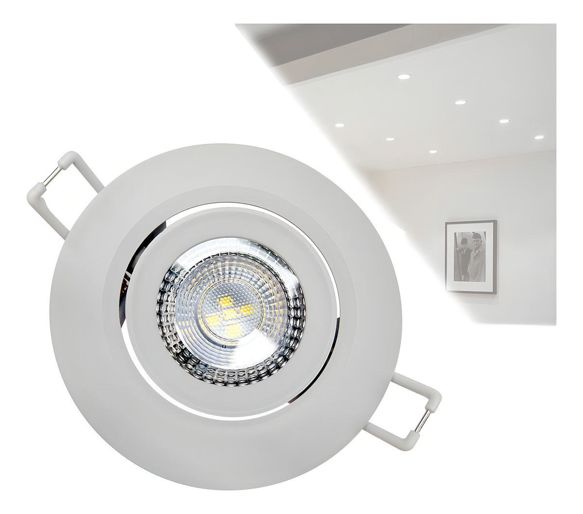 Spot Led Authentic Emb. Redondo 3w 3000k 7cm BF Avant