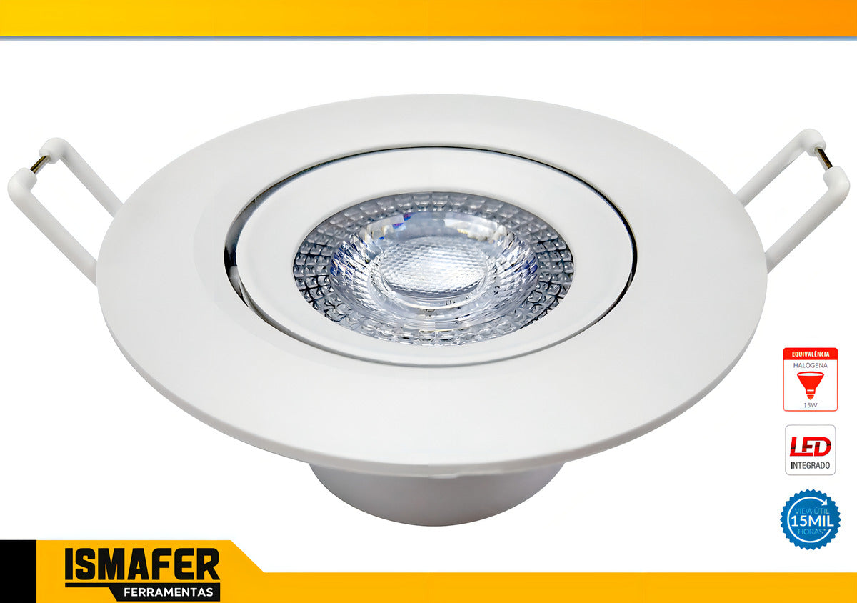 Spot Led Authentic Emb. Redondo 3w 3000k 7cm BF Avant