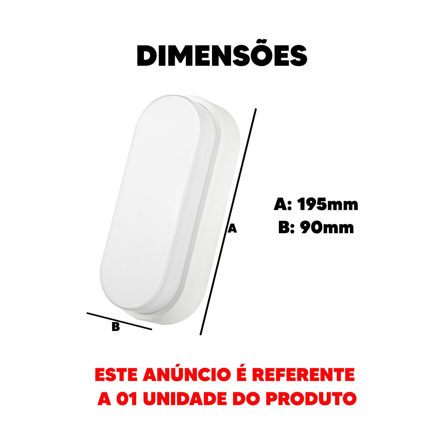 Arandela Hummer 12W 3000k Branco Quente Bivolt IP65 Branco Avant