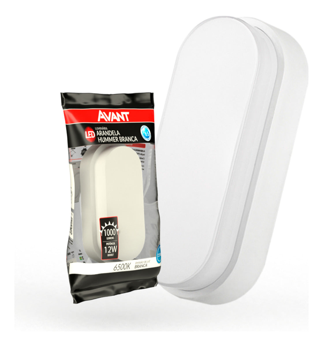 Arandela Hummer 12W 6500k Branco Quente Bivolt IP65 Branco Avant