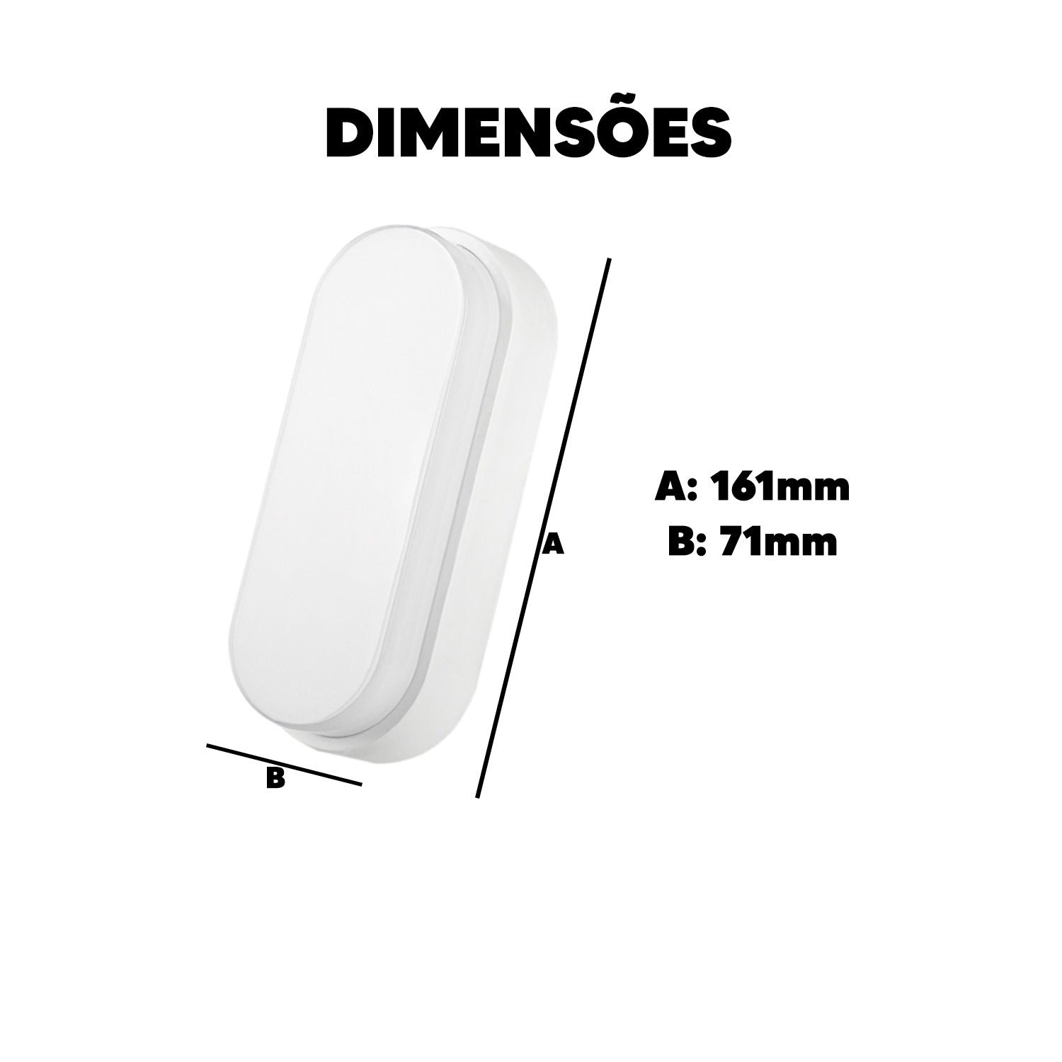Arandela Hummer 5W 3000k Branco Quente Bivolt IP65 Branco Avant