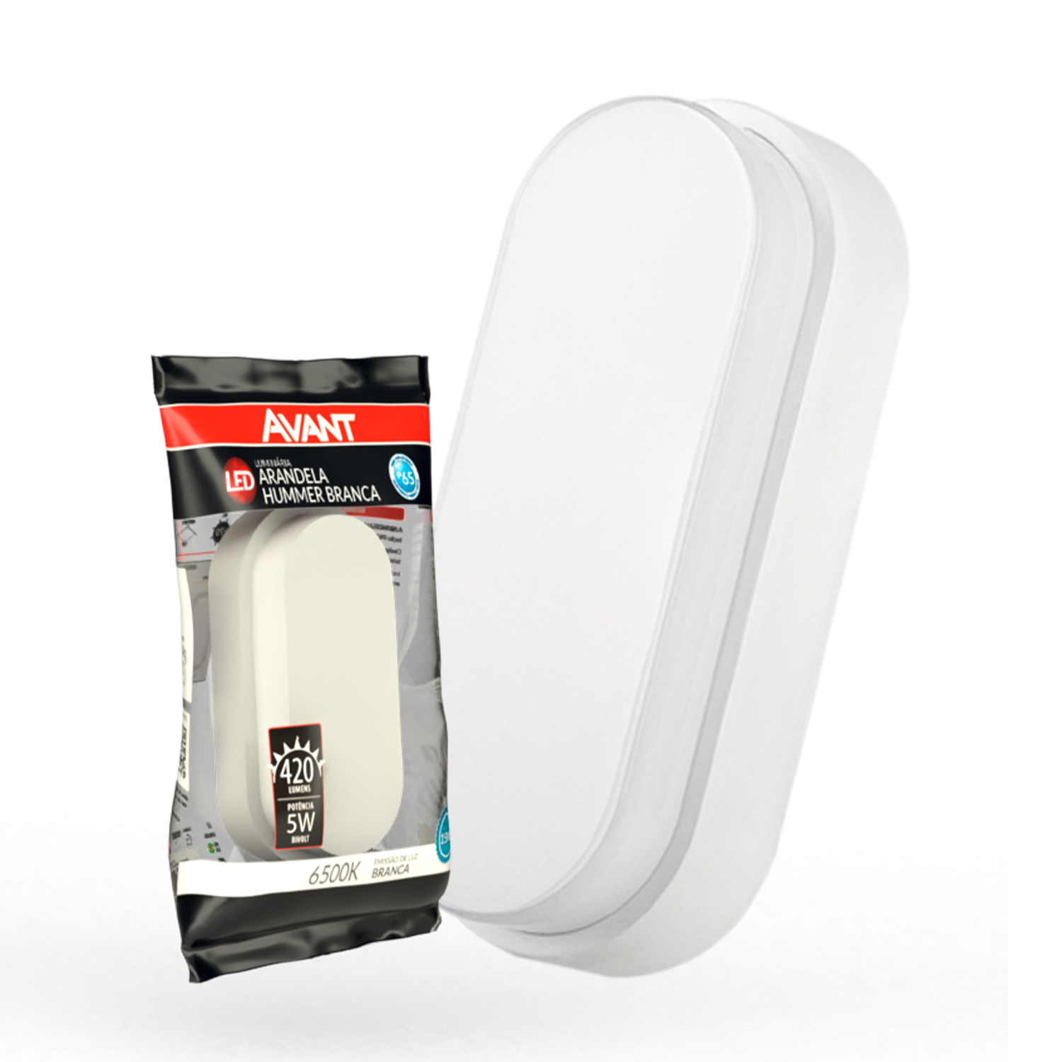 Arandela Hummer 5W 6500k Branco Frio Bivolt IP65 Branco Avant