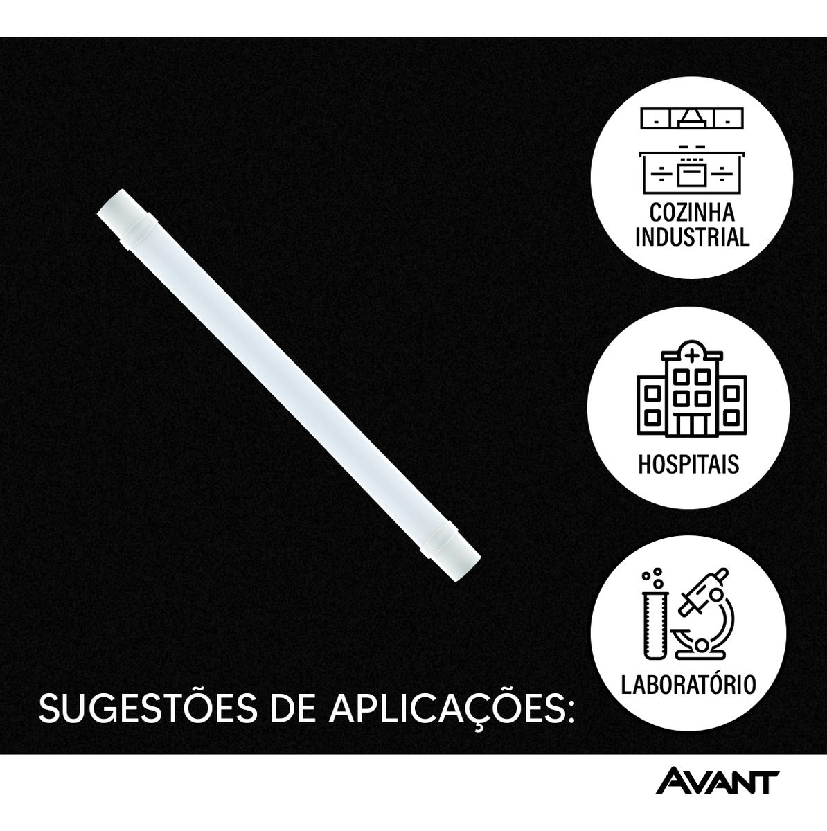 Lampada led Bastão Hummer Plus 16w 6500k IP65 Br Avant
