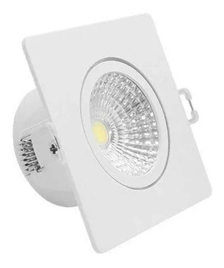 Spot Led Authentic Emb. Quadrado 5w 4000k 9cm BF Avant