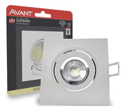 Spot Led Authentic Emb. Quadrado 5w 4000k 9cm BF Avant
