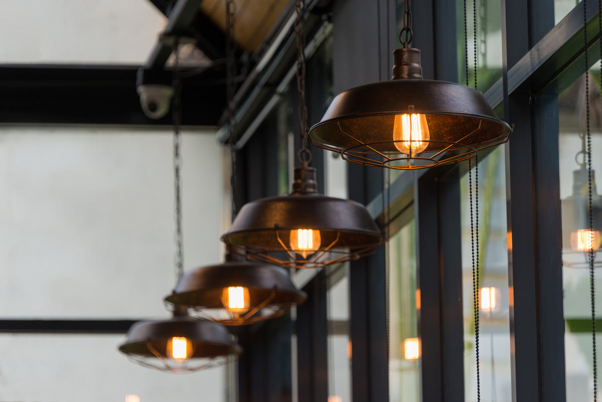 Luminaria Pendente Industrial Rustico Led Tennessee E27 Preto Fosco Cod: 489651007 Deluxe By Avant 127/220v