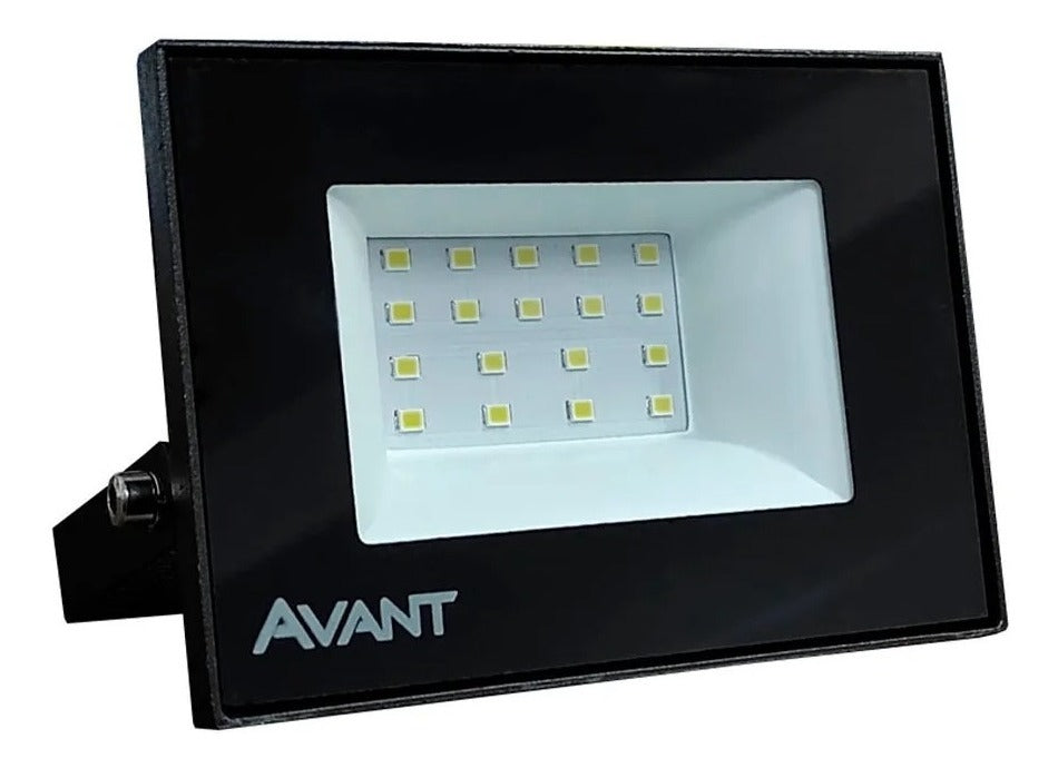 Refletor Slim 20W 6500k Branco Frio Bivolt IP66 Preto Avant