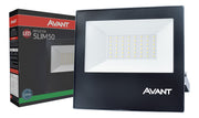 Refletor Led Slim 50w Verde Bivolt IP65 Preto Avant