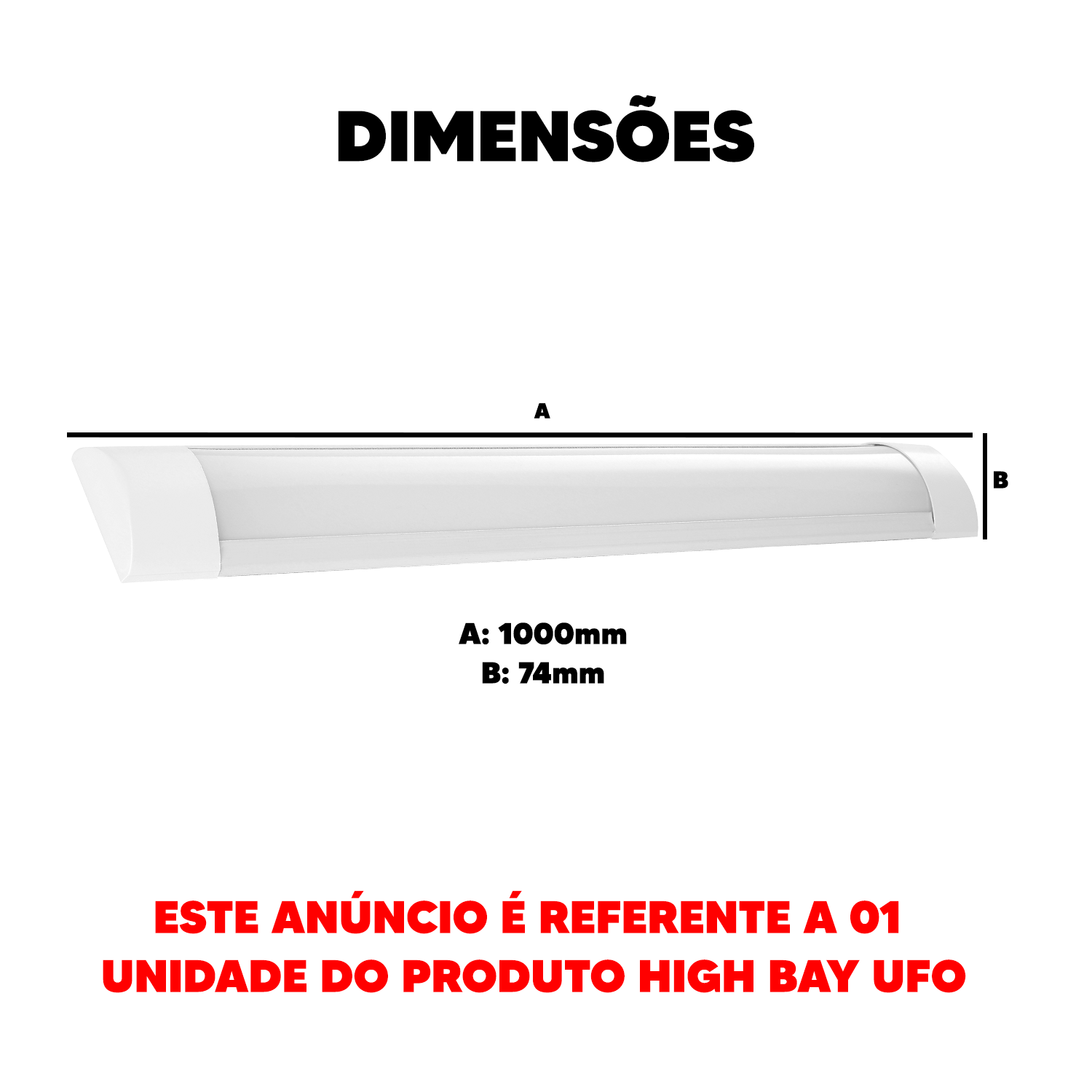 Luminária Led Elegance Fit 36W 6500k Branco Frio Bivolt Branco Avant