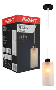 Pendente Led Primus Alba E27 IP20 Preto Avant