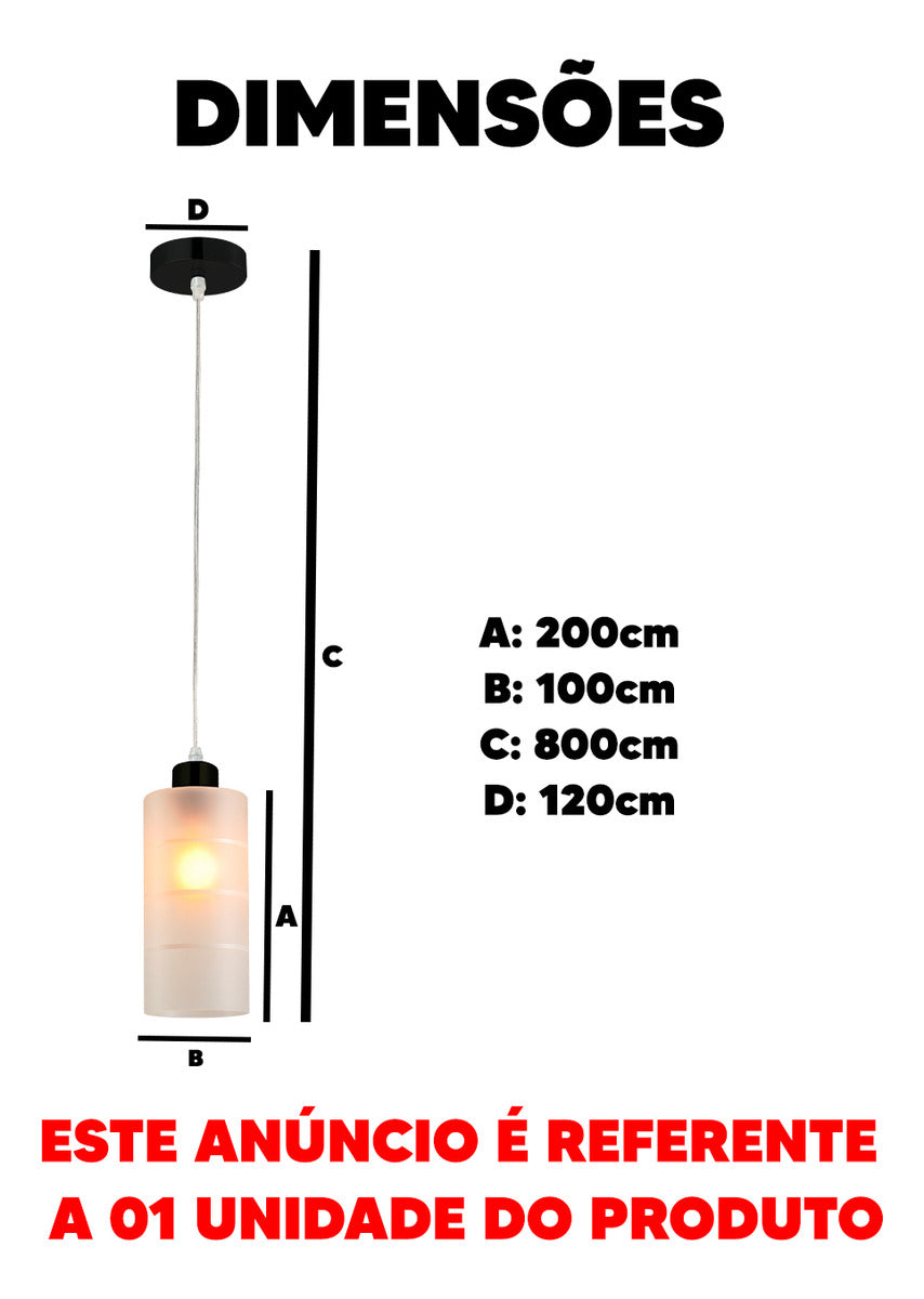Pendente Led Primus Alba E27 IP20 Preto Avant