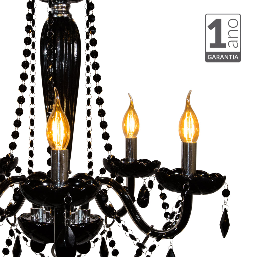 Lustre Led Baronesa 5xE14 Champagne Avant