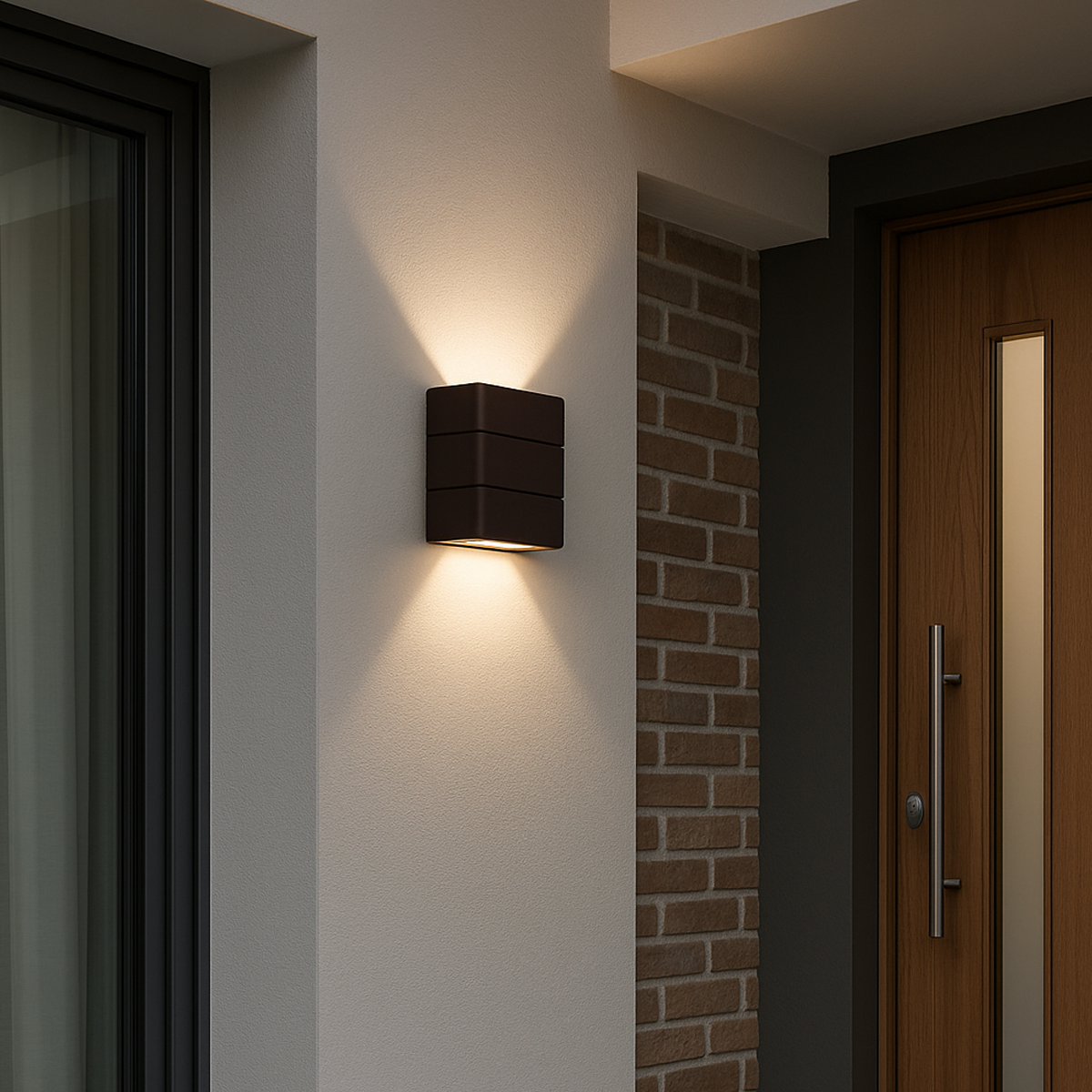 Arandela Led Elegance Rischi 6w 3000k Branco Quente Bivolt Ip65 a prova d'água Café Avant