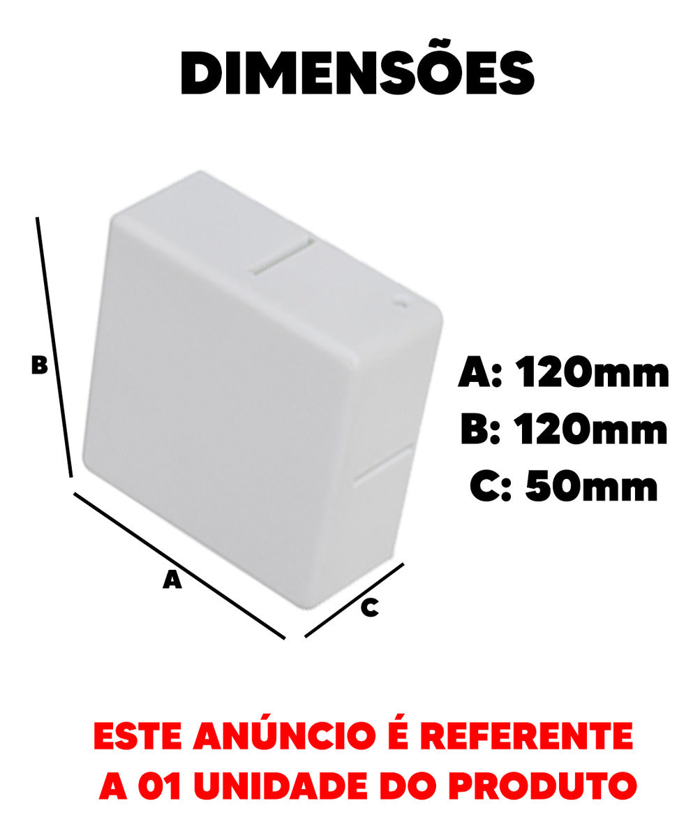 Arandela Quattro 6W 3000K Branco Quente Bivolt IP65 Branco Avant