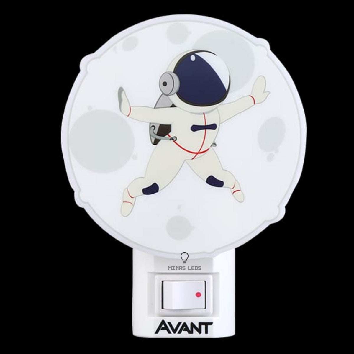 Mini Abajur Astro Luz Noturna 1w 3000k Branco Quente Bivolt Avant