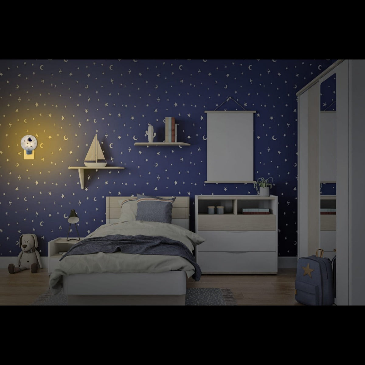 Mini Abajur Astro Luz Noturna 1w 3000k Branco Quente Bivolt Avant