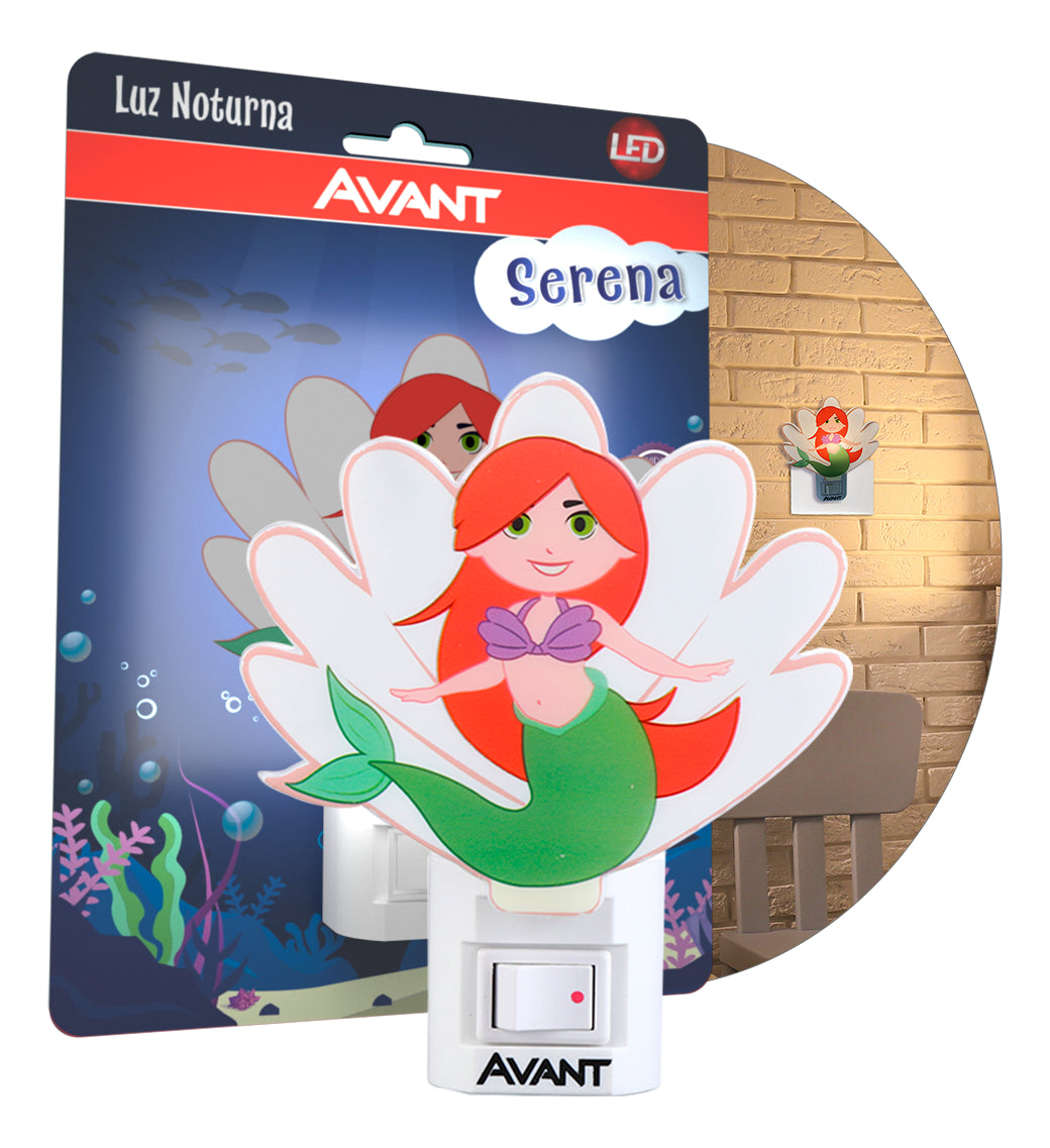 Mini Abajur Serena Luz Noturna 1w 3000k Branco Quente Bivolt Avant