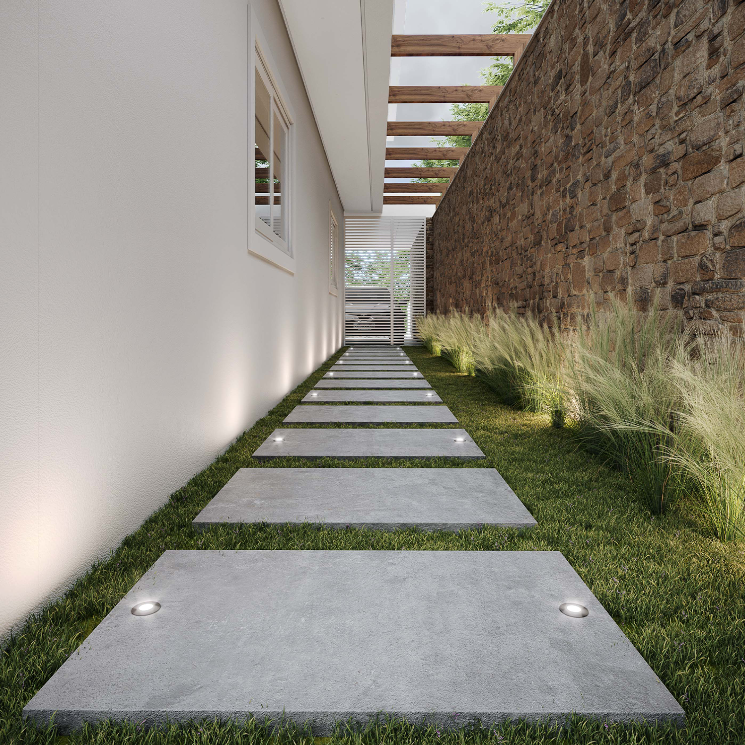 Luminaria de Chão Led Solo Elegance 2w 3000k Branco Quente 110v/220v Bivolt IP67 Aço Escovado Cod: 337030576 Avant