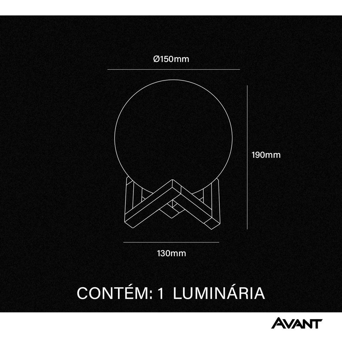 Luminária Lua Cheia Usb Toque Abajur 1,5w 3000k/6500k Mesa Qaurto Sala Lunar