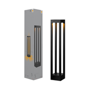 Balizador Led Nimus Méd 12w 2700k Branco Quente IP65 Bivolt Preto Avant