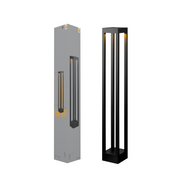 Balizador Led Nimus Mini 12w 2700k Branco Quente IP65 Bivolt Preto Avant