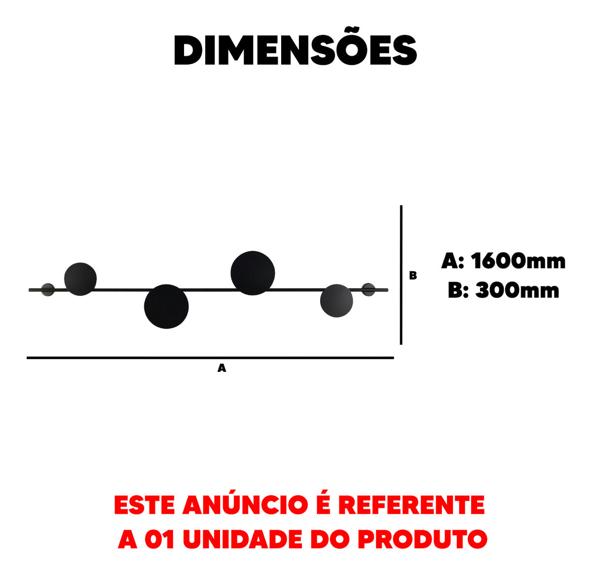 Arandela Eclipse Para 4 Lampadas G9 Preto Fosco Deluxe