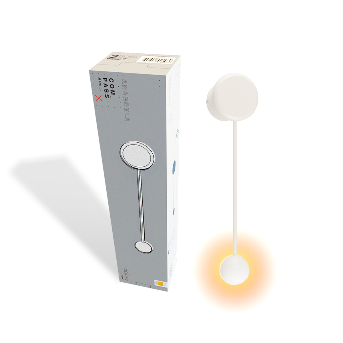 Arandela Led Compass 5w 2700k Branco Quente Bivolt Branco Deluxe