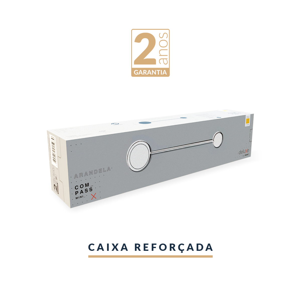 Arandela Led Compass 5w 2700k Branco Quente Bivolt Branco Deluxe