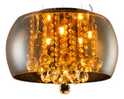 Pendente Led Wessex 5xg9 Vidro Âmbar Translúcido Avant