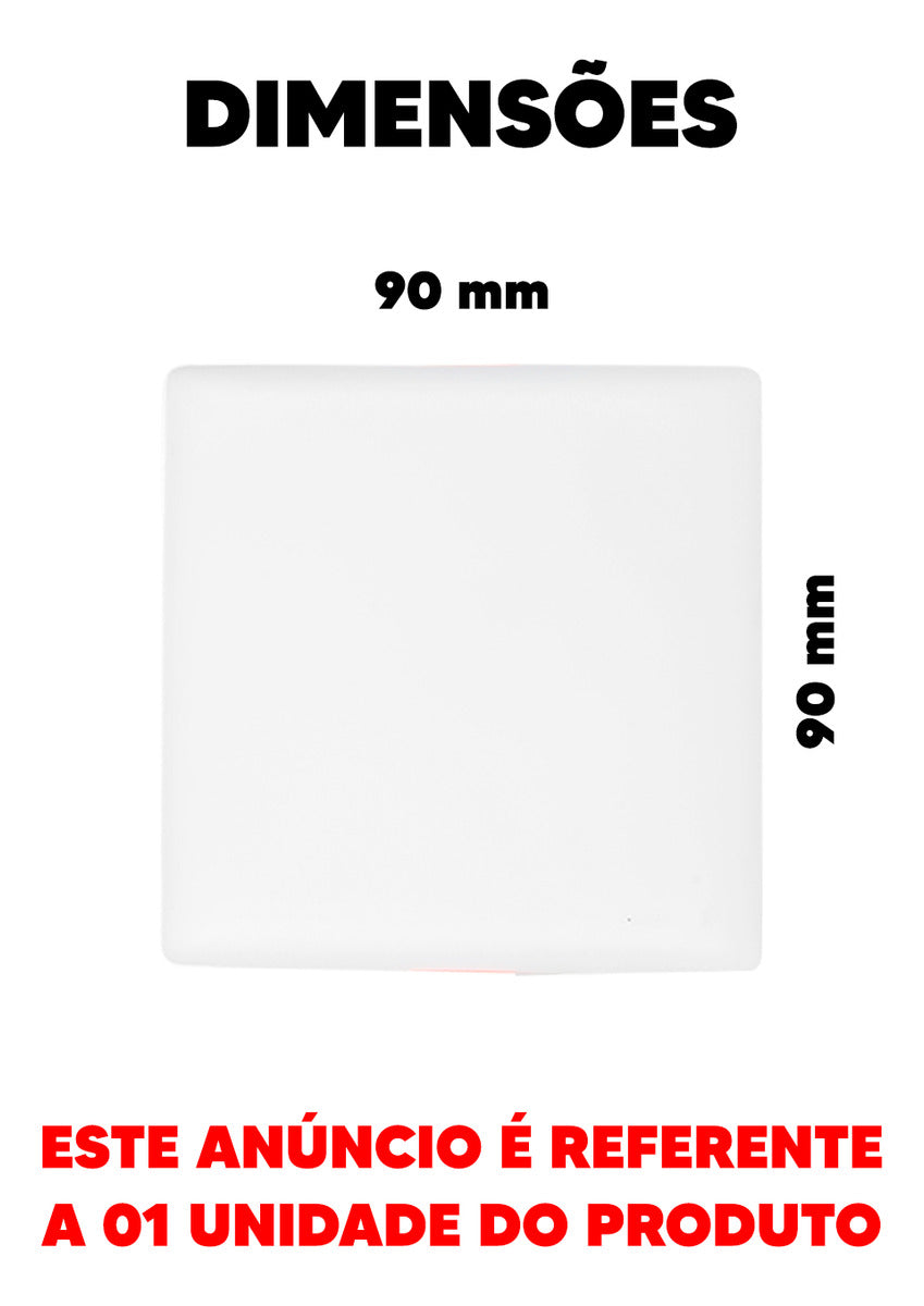 Painel Led Flat 9w 4000k Emb Quadrado Bivolt Ip20 Br Deluxe
