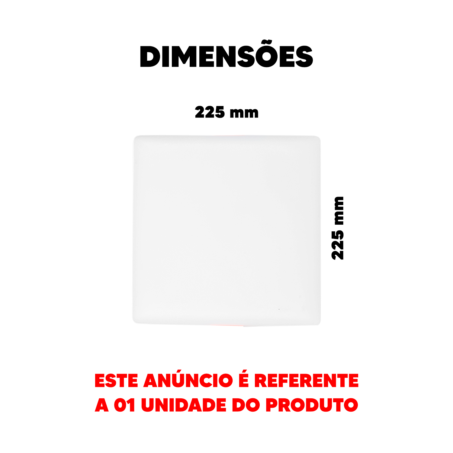 Painel led Plafon Flat Embutir 36w 4000k Branco Neutro 110v/220v Bivolt Quadrado Branco Cod:344240876 Deluxe By Avant
